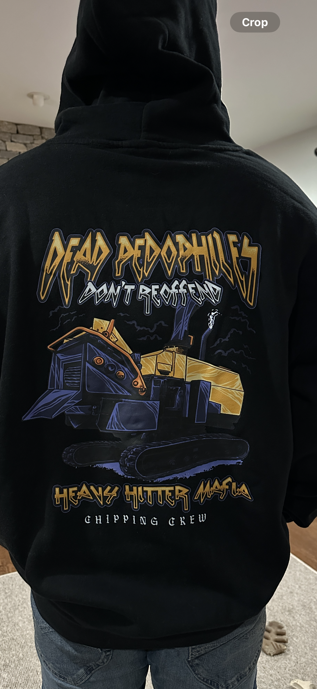 Chipping Crew Pullover Hooded Sweatshirt