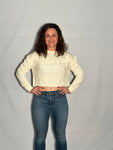 Women’s monochromatic cropped sweater