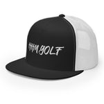 HHM Golf Trucker Cap WHITE STITCHING