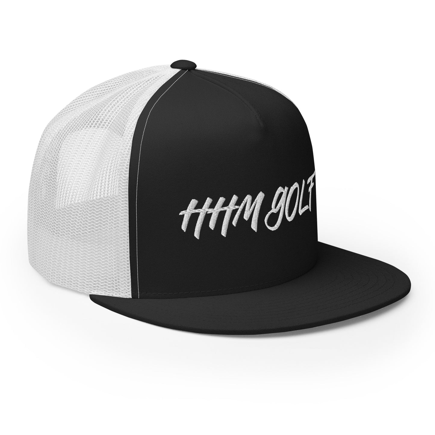 HHM Golf Trucker Cap WHITE STITCHING