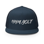 HHM Golf Trucker Cap WHITE STITCHING