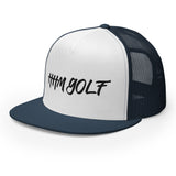 HHM Golf Trucker Cap BLACK STITCHING