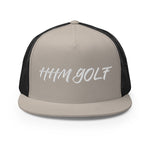 HHM Golf Trucker Cap WHITE STITCHING