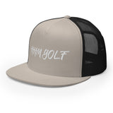 HHM Golf Trucker Cap WHITE STITCHING