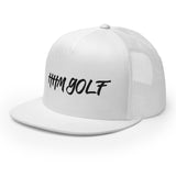 HHM Golf Trucker Cap BLACK STITCHING