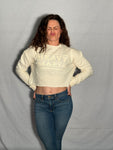 Women’s monochromatic cropped sweater